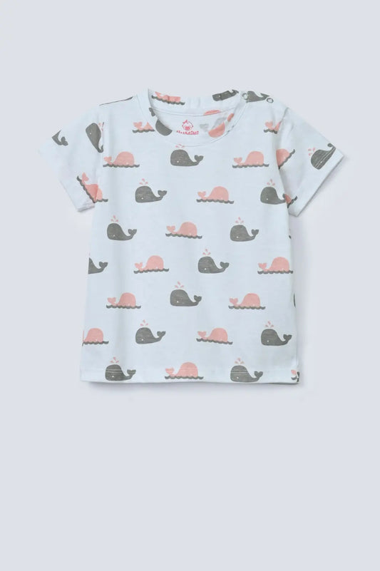 Infants Girls Printed T-Shirt