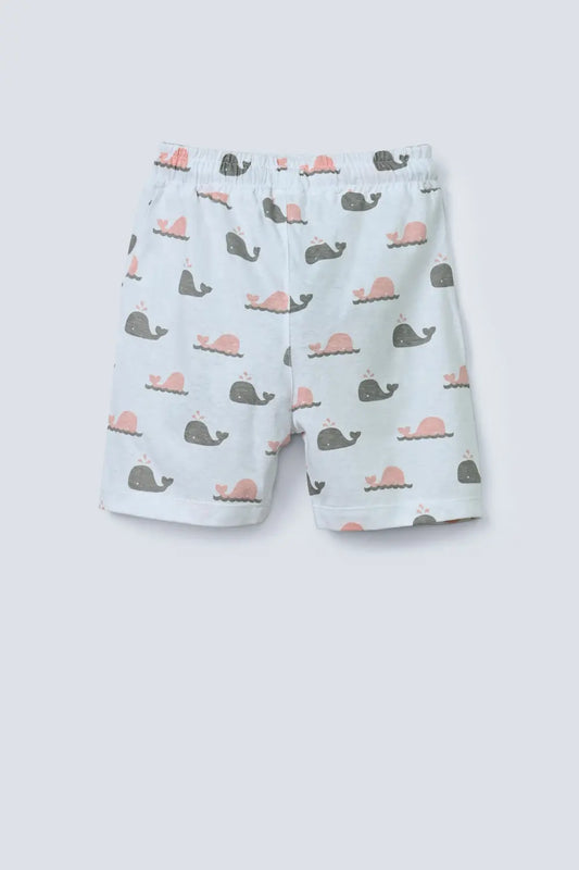 Dolphins Printed Girls Shorts