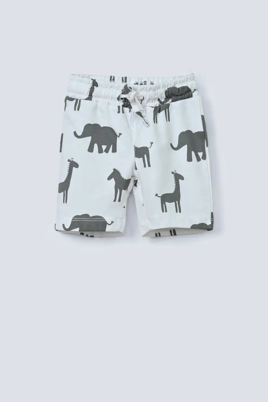 Infants Boys Animals Printed Shorts