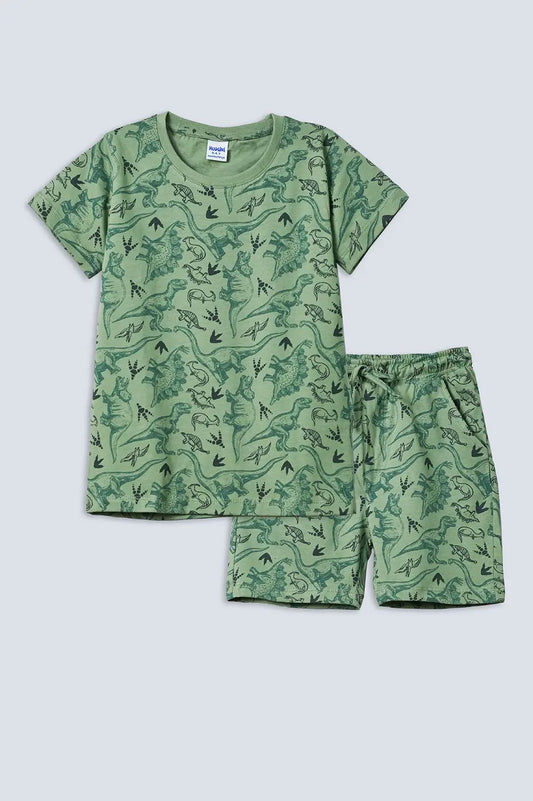 Boys Dinosaur Printed Suit