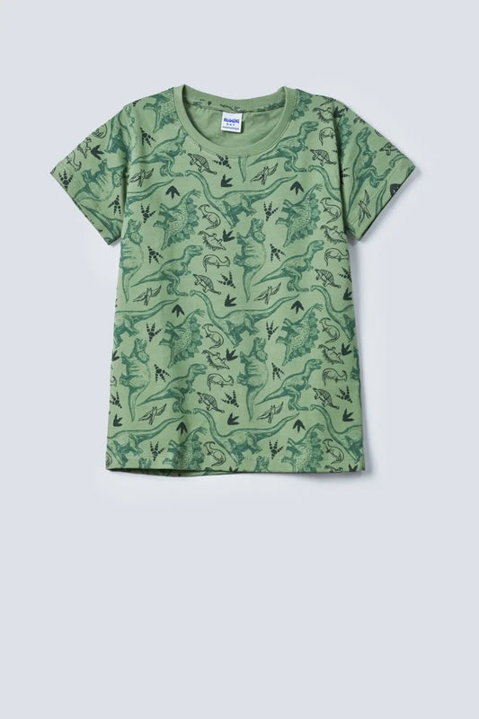 Boys Dinosaur Printed T-shirt