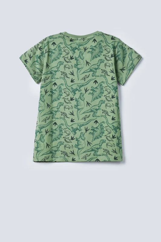 Boys Dinosaur Printed T-shirt