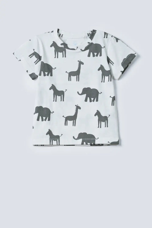 Infants Animal Printed T-Shirt