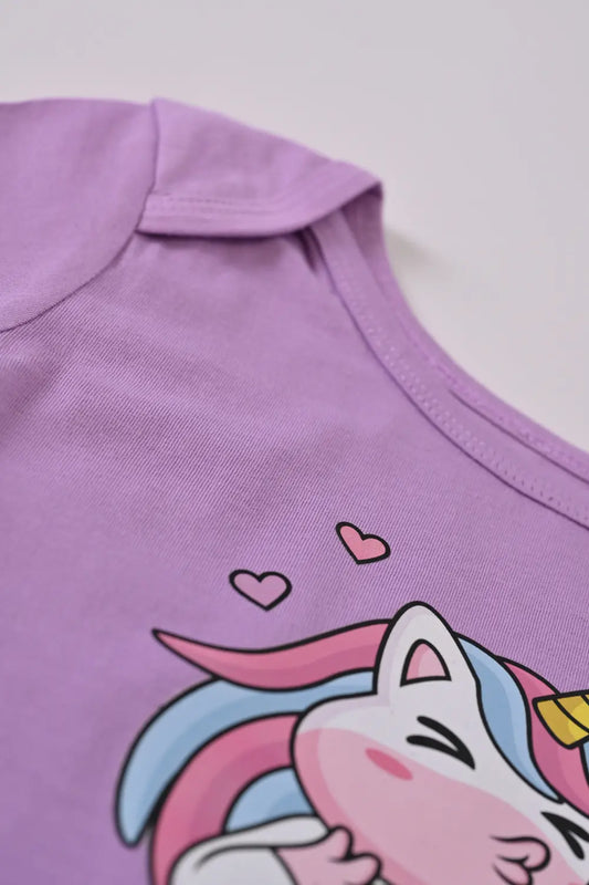 Unicorn Graphic Romper