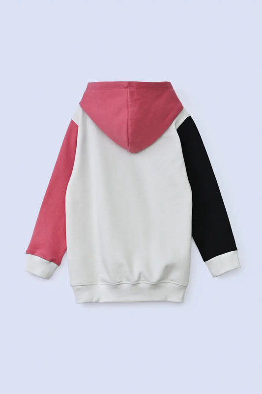 Girls Color Blocking Hoodie