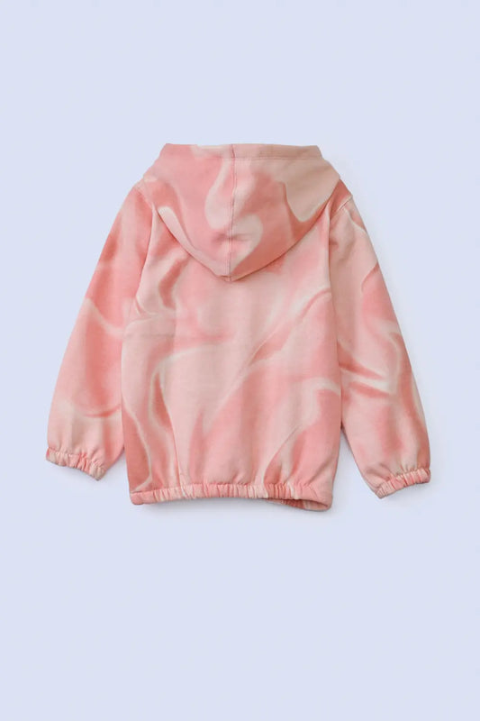 Girls Printed Hoodie