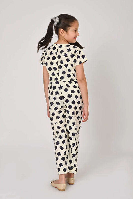 Girls Printed Jumpsuit