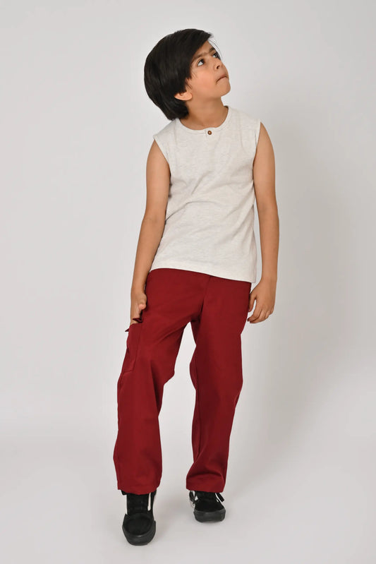 Vest With Straight Fit Cargo Trouser