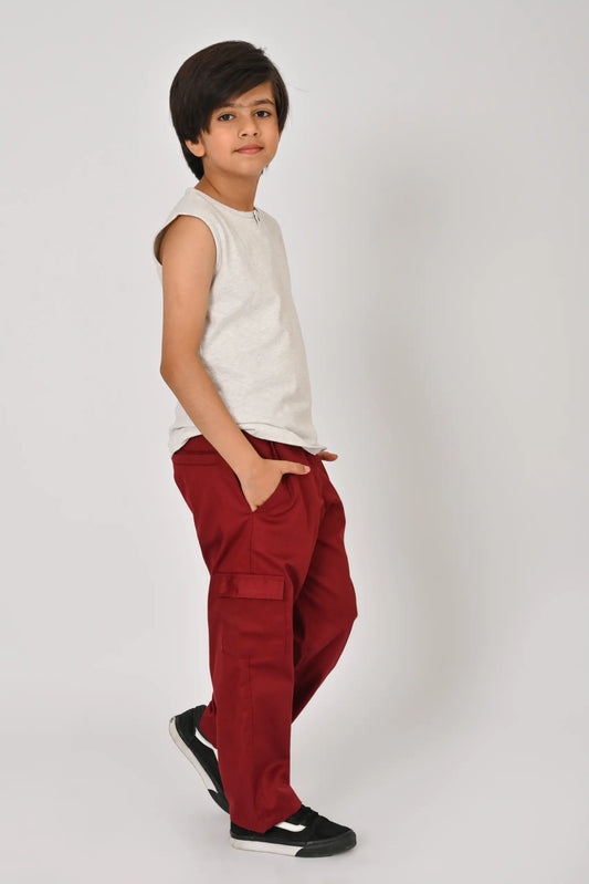 Vest With Straight Fit Cargo Trouser