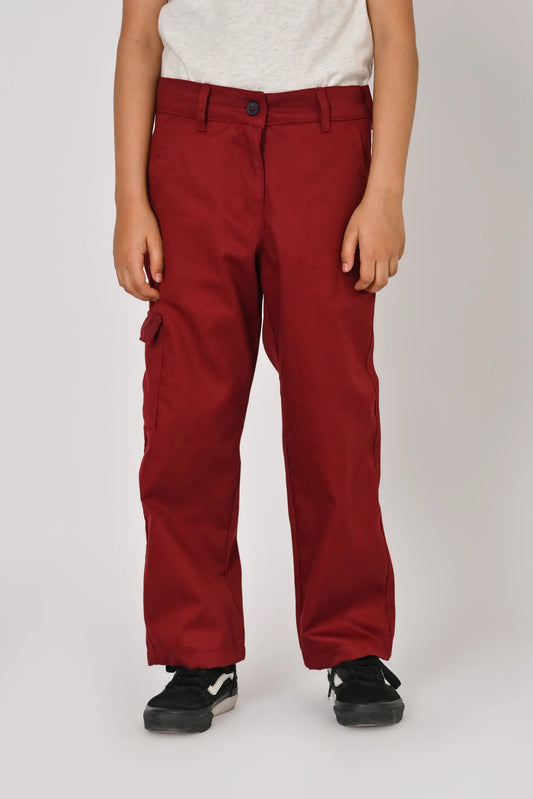 Straight Fit Cargo Boys Trouser