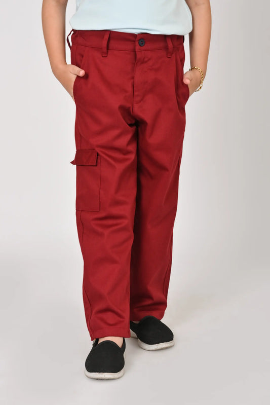 Straight Fit Cargo Girls Trouser