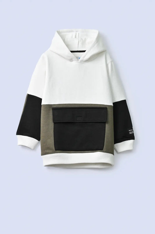 Color Blocking Boys Hoodie