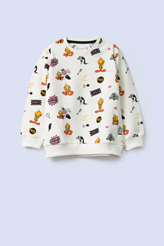 Girls Printed Sweatshirt