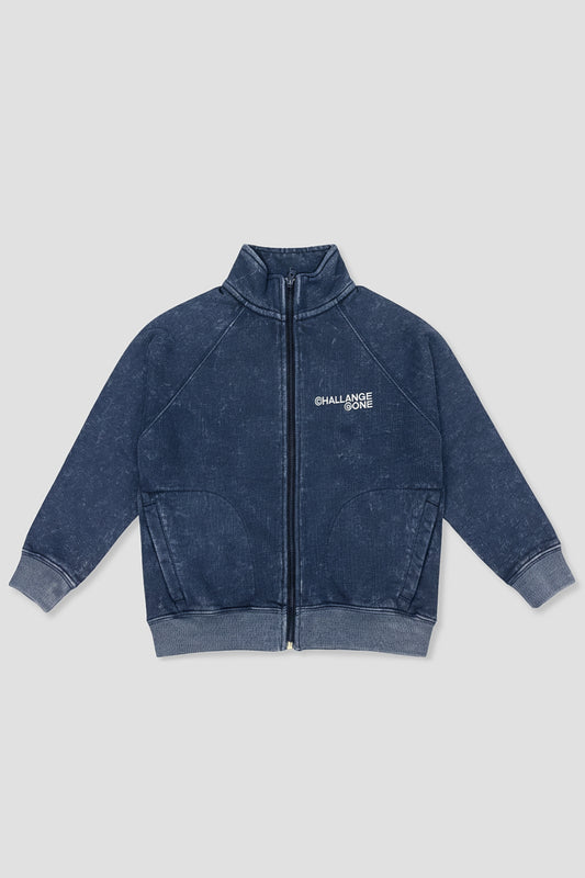 Boys Washed Loose Fit Raglan Jacket