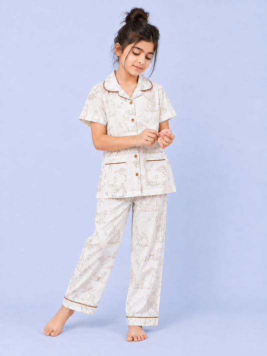 Storybook Toile Pajama Set