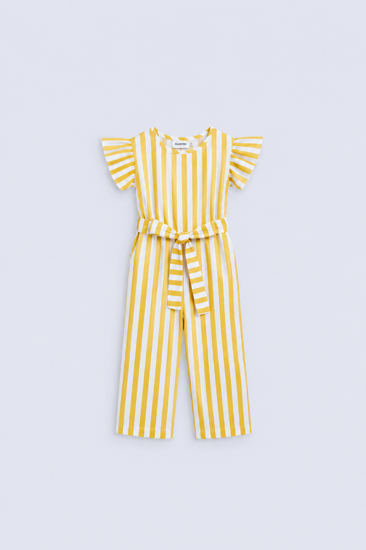 Girls Striper Jumpsuit